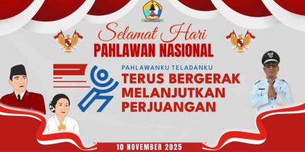 Selamat Hari Pahlawan Nasional